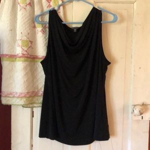 Nwot black knit shell top